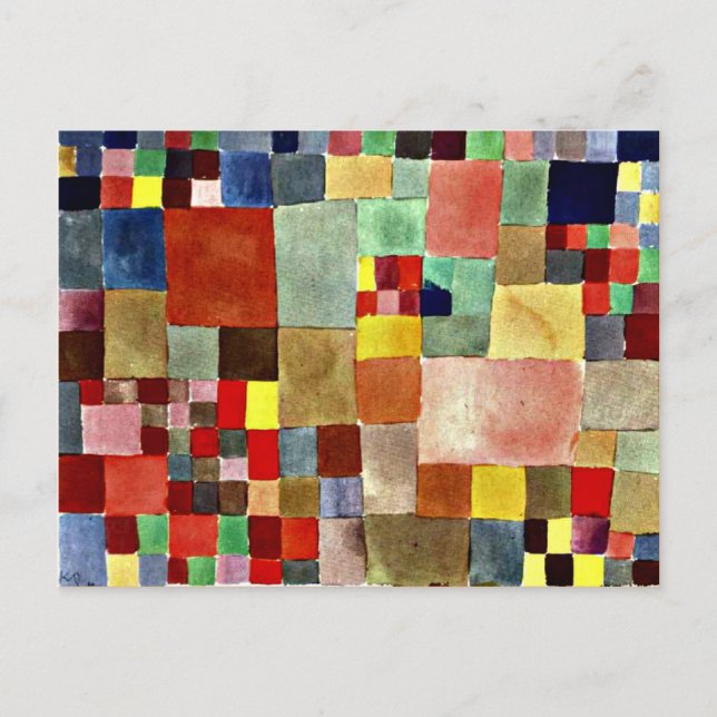 Klee - Flora auf Sand Postkarte (Vorderseite)