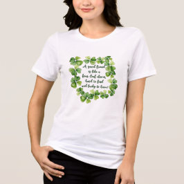 Klee Freundschaft Zitat Guter Freund 4 Blatt Klee Tri-Blend Shirt
