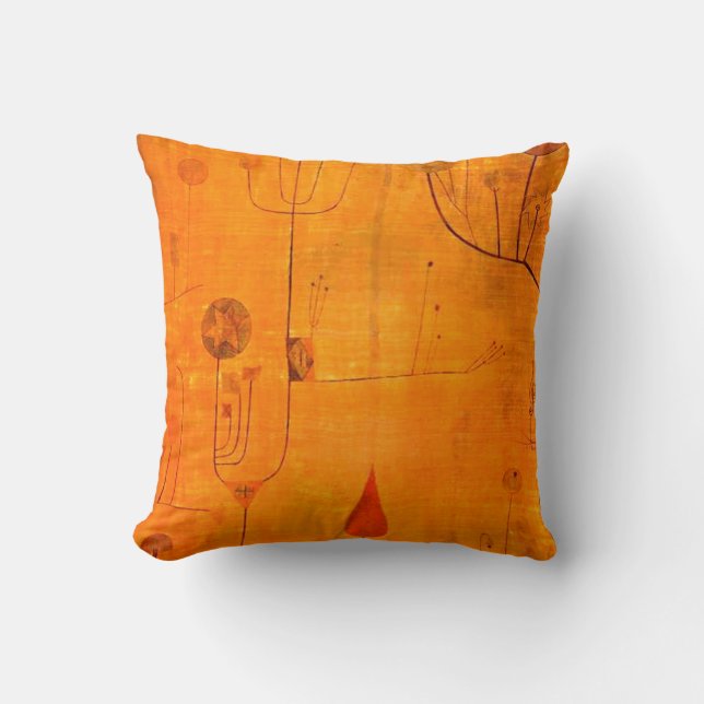 Klee - Früchte auf Rot Kissen (Vorderseite)