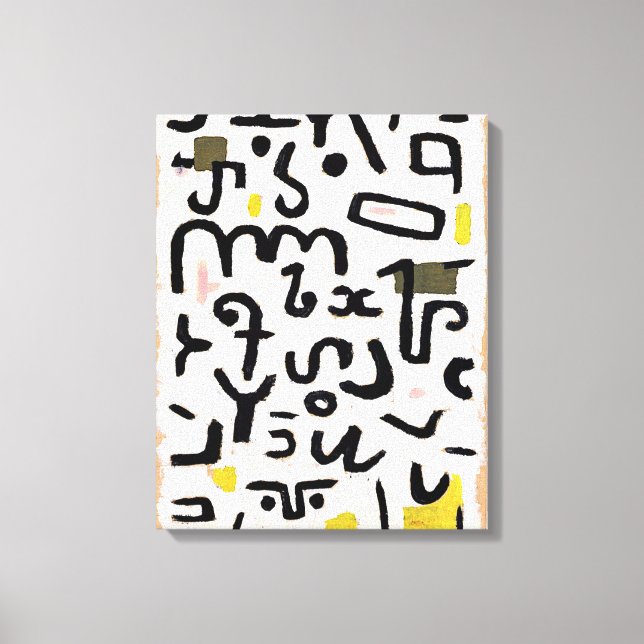 Klee - Gesetz, abstrakte Kunst Leinwanddruck (Vorderseite)