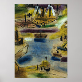 Klee - Hafenlandschaft Poster