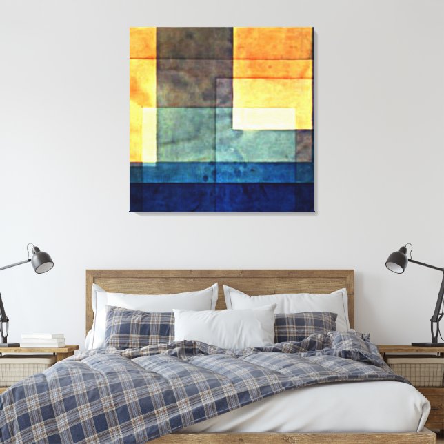 Klee - Haus am Wasser Leinwanddruck (Insitu (Schlafzimmer))