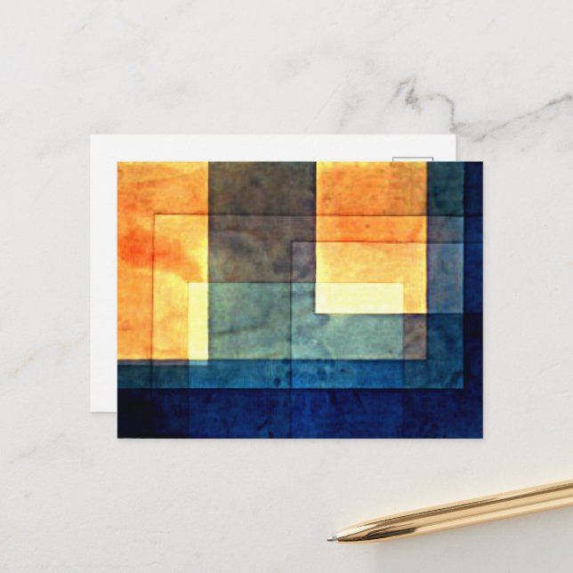 Klee - Haus am Wasser Postkarte (Vorderseite/Rückseite Beispiel)