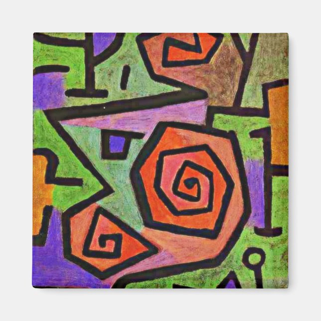 Klee - heroische Rose, Magnet (Vorne)
