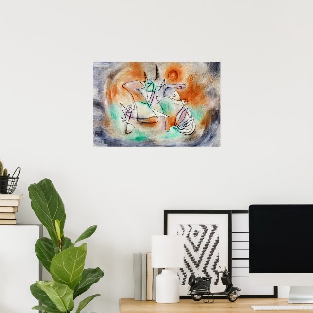 Klee - Heulender Hund Poster (Heimbüro)