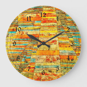 Klee - Highways und Byways Große Wanduhr
