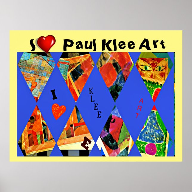 Klee - I Liebe Paul Klee Art Poster (Vorne)