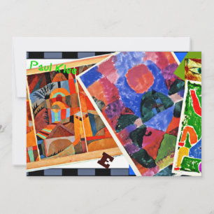 Klee - I Liebe Paul Klee, Collage, Mitteilungskarte