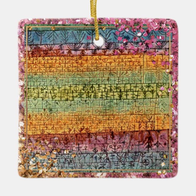 Klee - Kinderzimmer-Funkeln Keramikornament (Vorderseite)