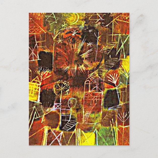 Klee - Kosmische Komposition, Postkarte (Vorderseite)