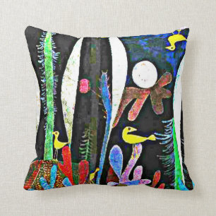Klee - Landschaft mit Gelben Vögeln Kissen