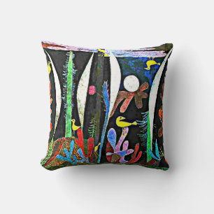 Klee - Landschaft mit Gelbschwanzpilz Kissen