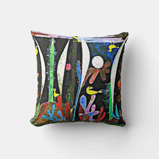 Klee - Landschaft mit Gelbschwanzpilz Kissen (Vorderseite)