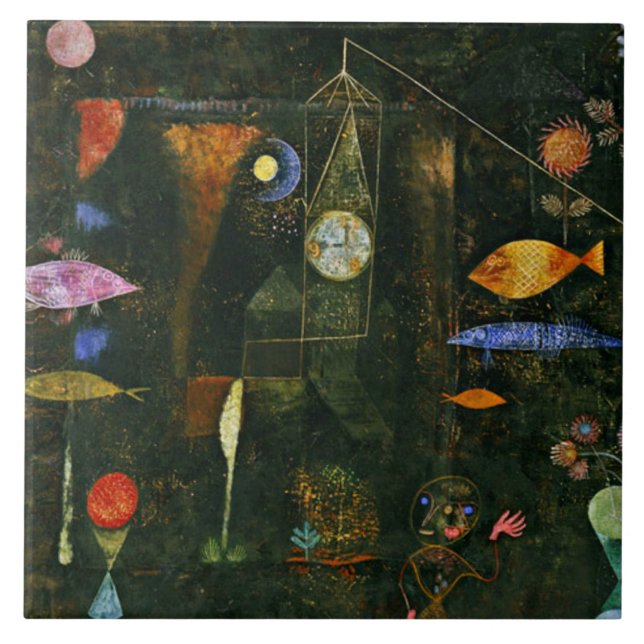 Klee - Magie der Fische Fliese (Vorderseite)