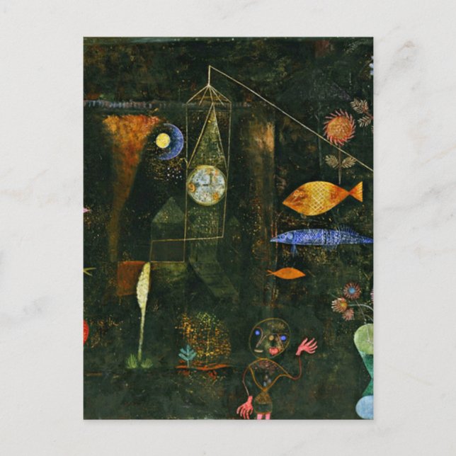 Klee - Magie der Fische Postkarte (Vorderseite)