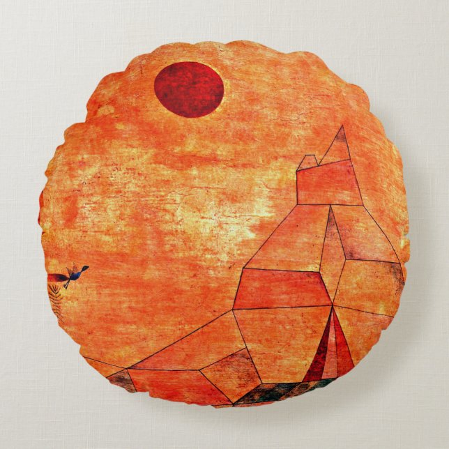 Klee - Marchen Rundes Kissen (Vorderseite)