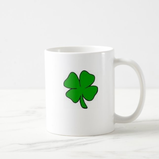 Klee mit 4 Blättern Kaffeetasse (Rechts)