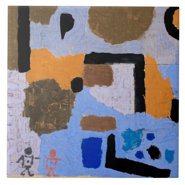 Klee - Mit zwei verlorenen Keramiken Fliese (Vorderseite)