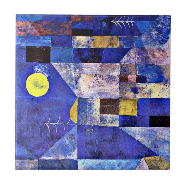 Klee - Mondlicht, Paul Klee, Fliese (Vorderseite)