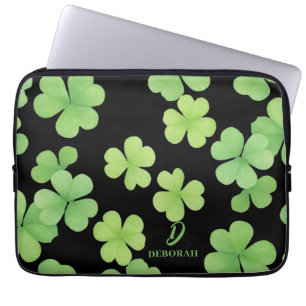 Klee-Monogramm-Laptop-Hülle Laptopschutzhülle