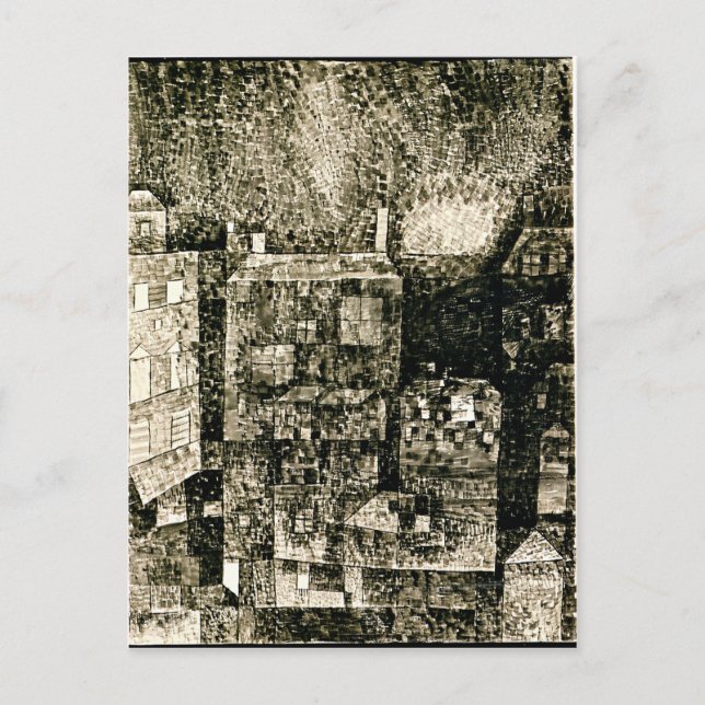 Klee - Nachteindruck einer Südstadt Postkarte (Vorderseite)