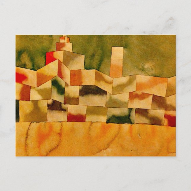 Klee - Orientalische Architektur Postkarte (Vorderseite)