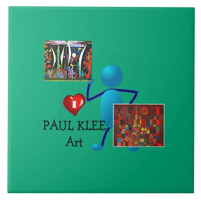 Klee - Paul Klee Art Fliese (Vorderseite)