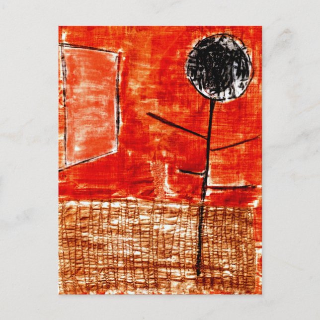 Klee - Pflanze im Spätherbst Postkarte (Vorderseite)