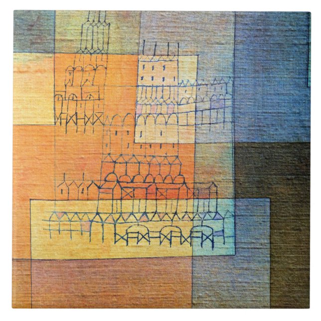 Klee - Polyphonische Architektur Fliese (Vorderseite)
