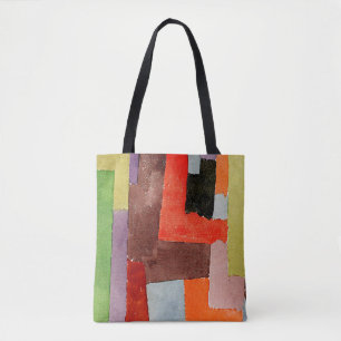 Klee - rechte Augengläser, bunte Gemälde, Tasche