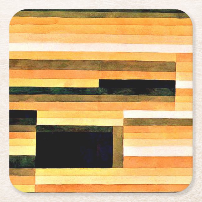 Klee - Rockkammer, Rechteckiger Pappuntersetzer (Vorderseite)