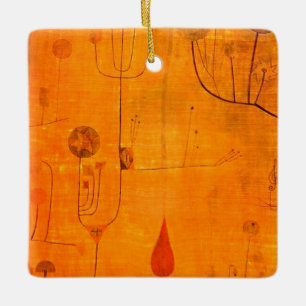 Klee - Rote Früchte, abstrakte Kunst, Keramikornament