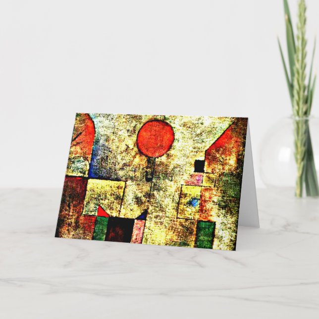 Klee - Roter Ballon Karte (Vorderseite)