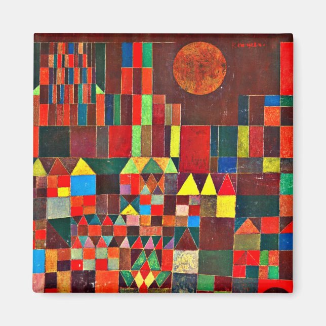 Klee - Schloss und Sonne, Magnet (Vorne)