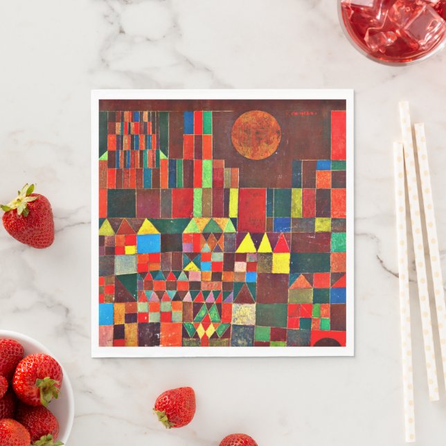 Klee - Schloss und Sonne Serviette (Beispiel)