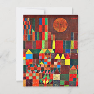 Klee - Schloss und Sun Postkarte