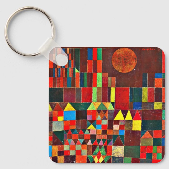 Klee - Schloss und Sun Schlüsselanhänger (Vorderseite)