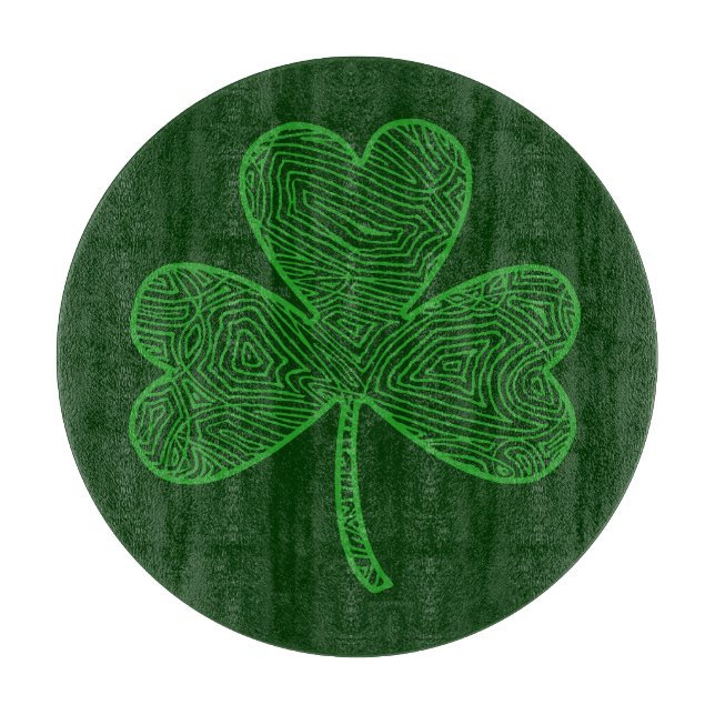 Klee Schneidebrett (Vorderseite)