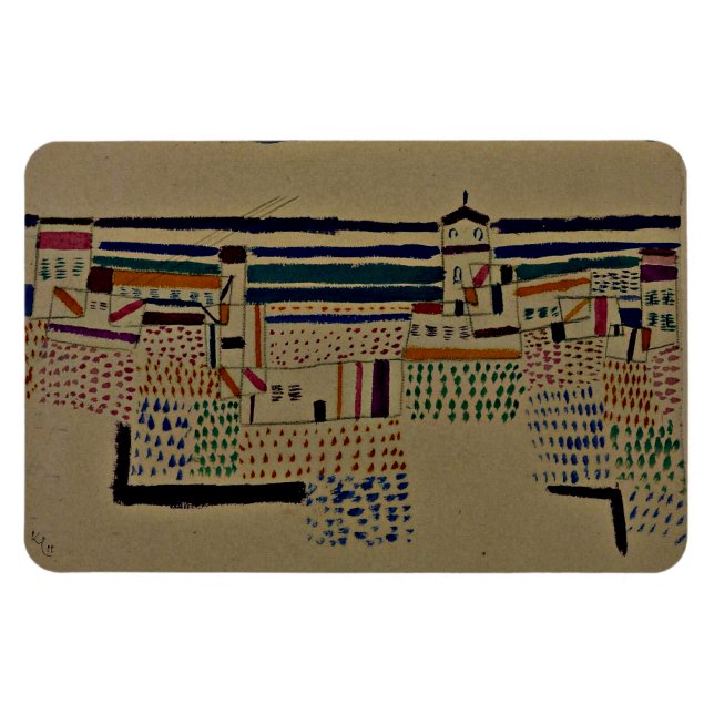 Klee - Seaside Resort South France Magnet (Horizontal)