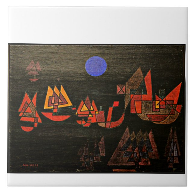 Klee - Ships in the Night Fliese (Vorderseite)