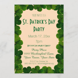 Klee-St Patrick TagesParty Einladung