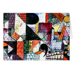 Klee - Stadt R; Paul Klee Kunstwerk