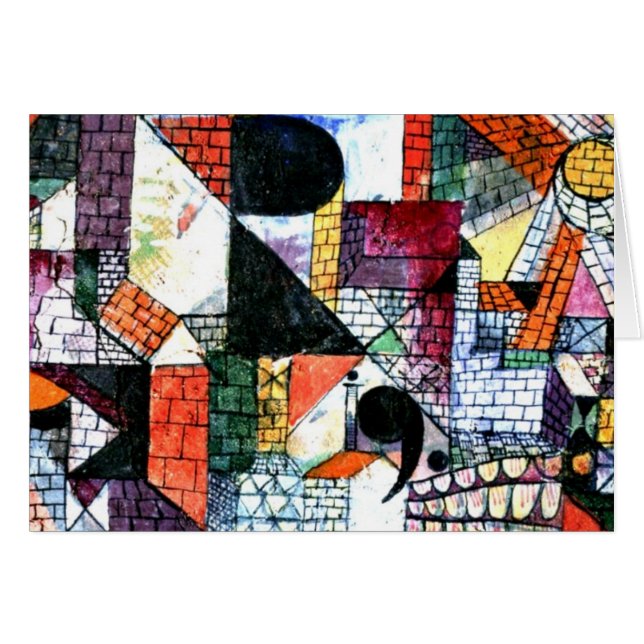 Klee - Stadt R; Paul Klee Kunstwerk (Vorderseite (Horizontal))