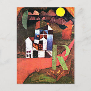 Klee - Stadt R Postkarte