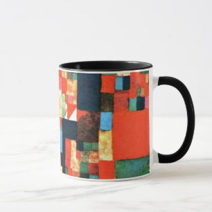 Klee - Stadtbild mit Rot und Grün Tasse