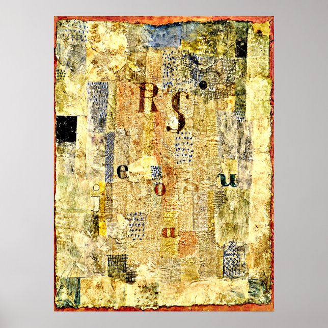 Klee - Stimmgewebe der Sängerin Rosa Silber Poster (Vorne)