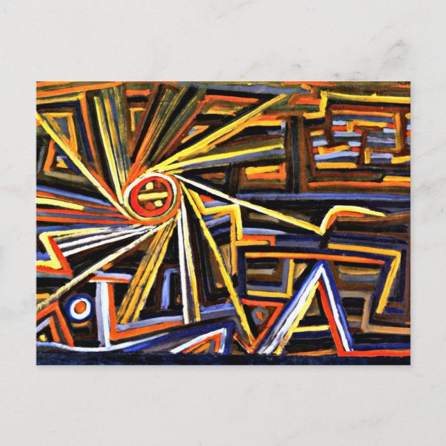 Klee - Strahlung und Rotation Postkarte (Vorderseite)