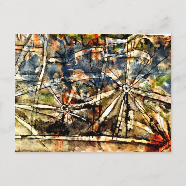 Klee - Straßenlampen Postkarte (Vorderseite)