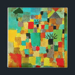 Klee - Südliche (tunesische) Gärten Magnet<br><div class="desc">Klee - Kühlschrank-Magnet für den südlichen (tunesischen) Garten. Farbenfrohe abstrakte Malerei des Künstlers Paul Klee im Jahr 1919.</div>