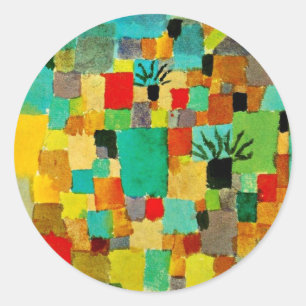 Klee - Südlicher (tunesischer) Garten Runder Aufkleber